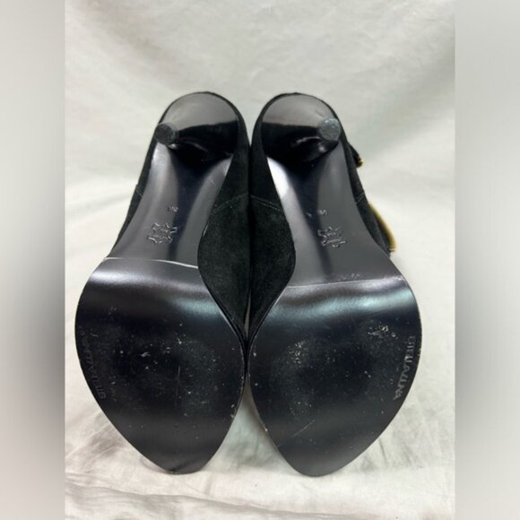 Black Suede Stella Luna Bootie - Picture 4 of 5